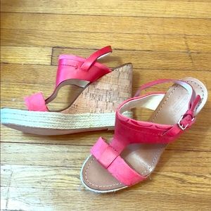 Coach wedge heels size 8